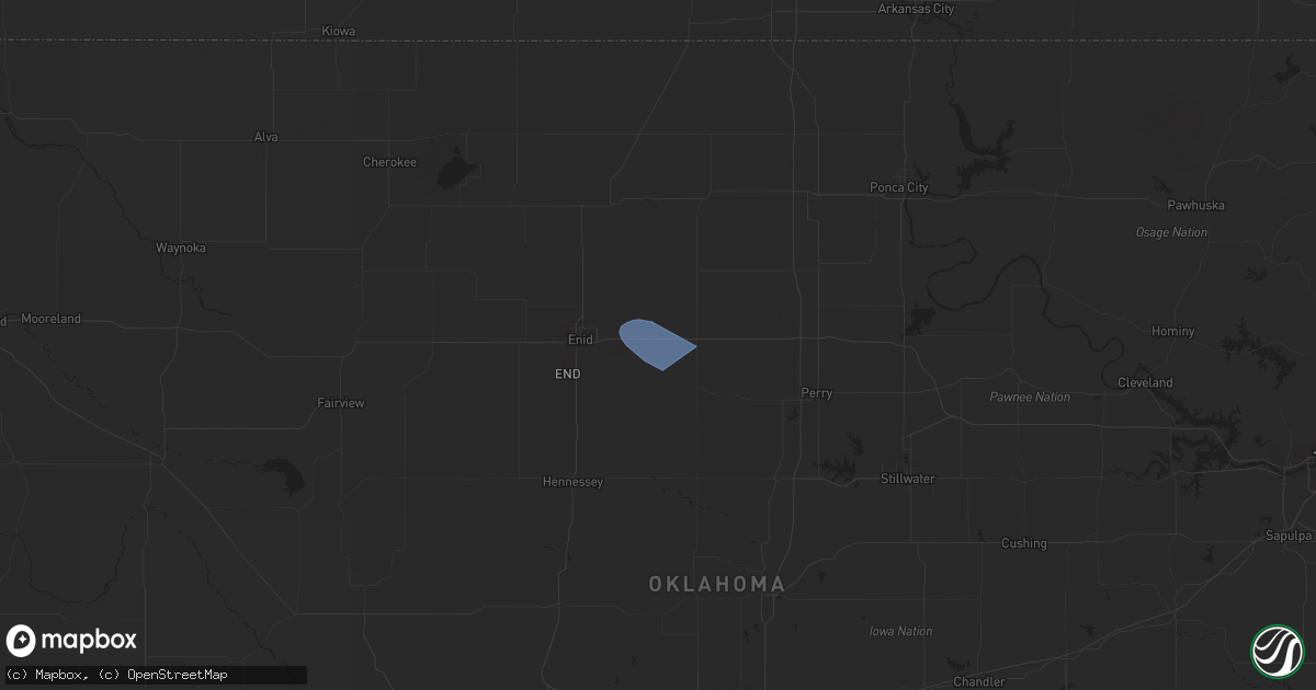Hail map in Fairmont, OK on August 8, 2023