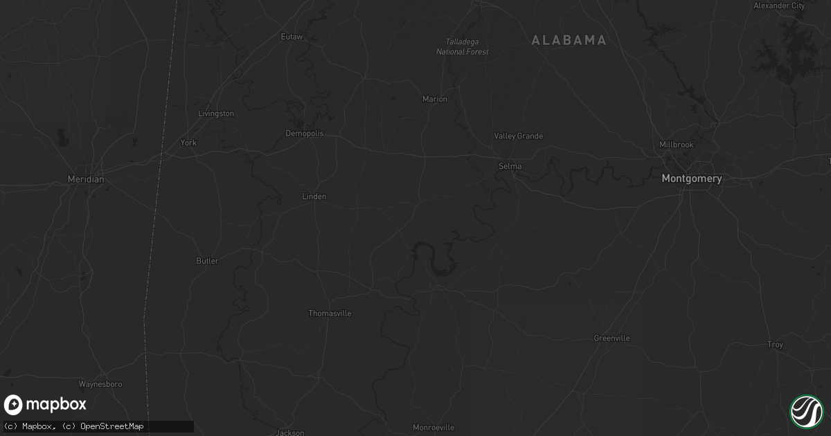 Hail map in Fitzgerald, GA on August 8, 2023