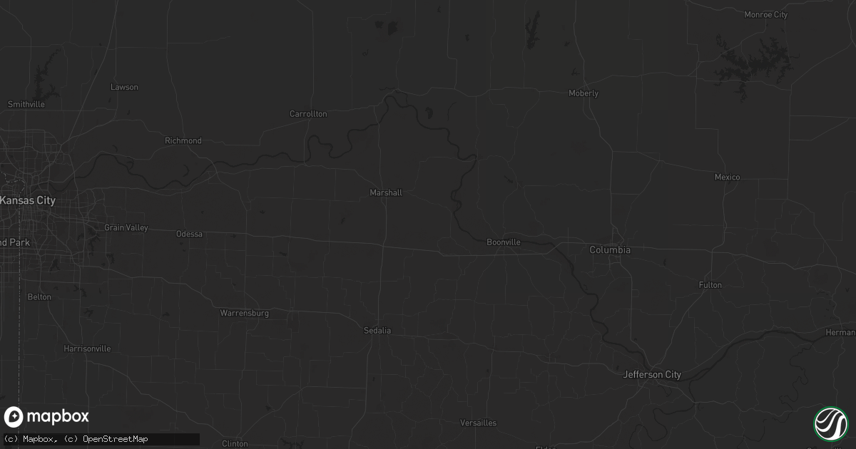 Hail map in Sterling, CO on August 8, 2023