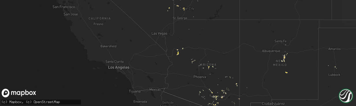 Hail map on August 8, 2024