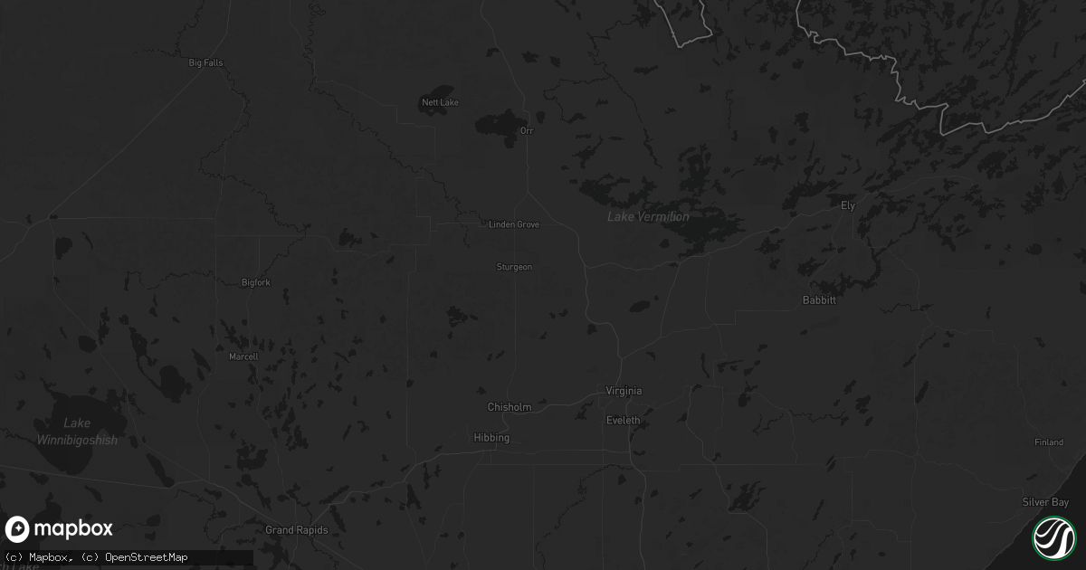Hail map in Angora, MN on August 8, 2026