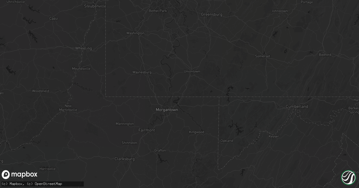 Hail map in Lake Lynn, PA on August 8, 2026