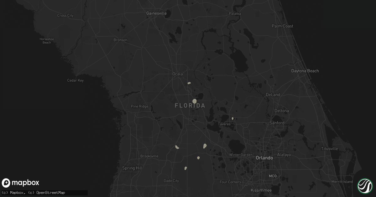 Hail map in Summerfield, FL on August 8, 2026