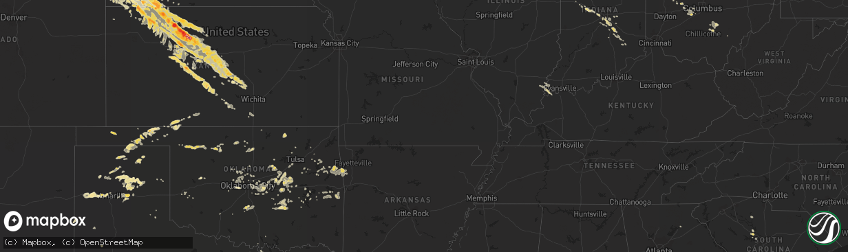 Hail map in Delaware on August 9, 2011