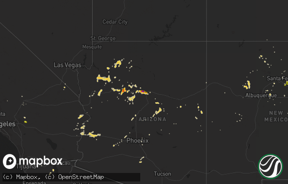 Hail map preview on 08-09-2018