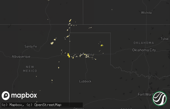 Hail map preview on 08-09-2019