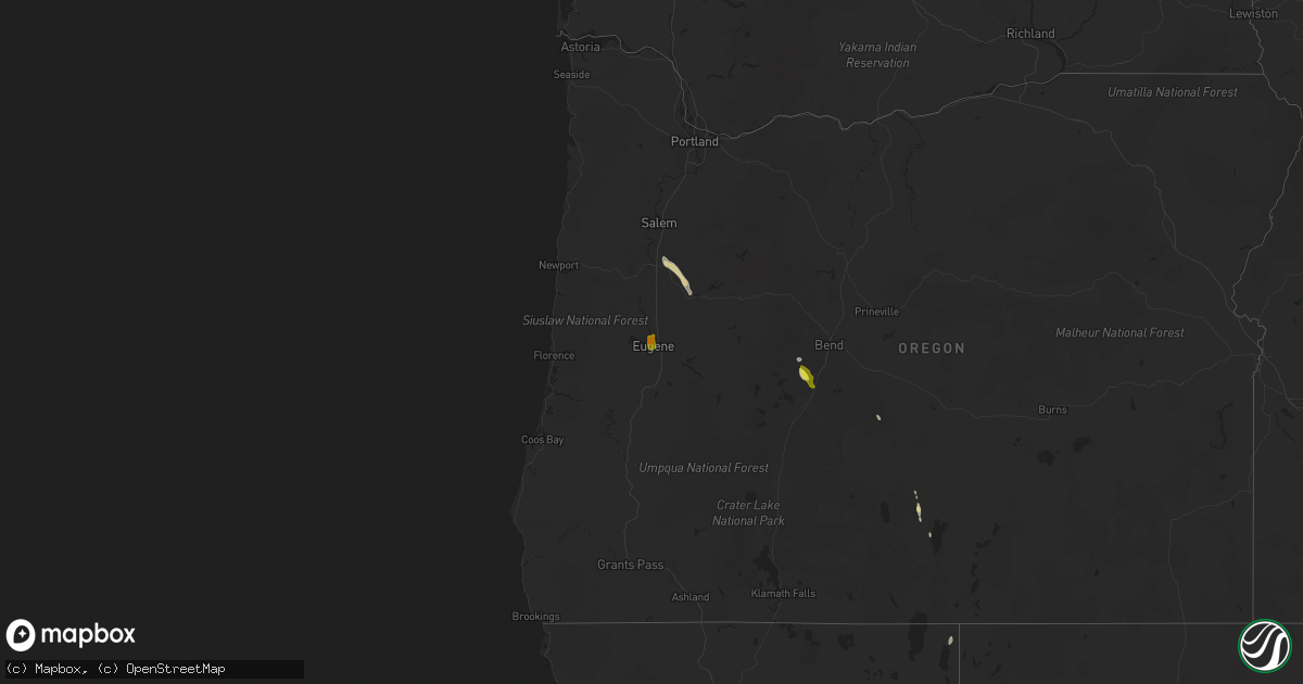 Hail map on August 9, 2022