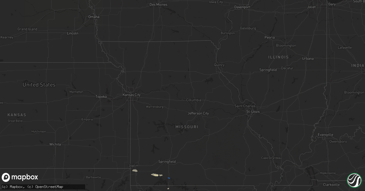 Hail map in Colorado on August 9, 2023