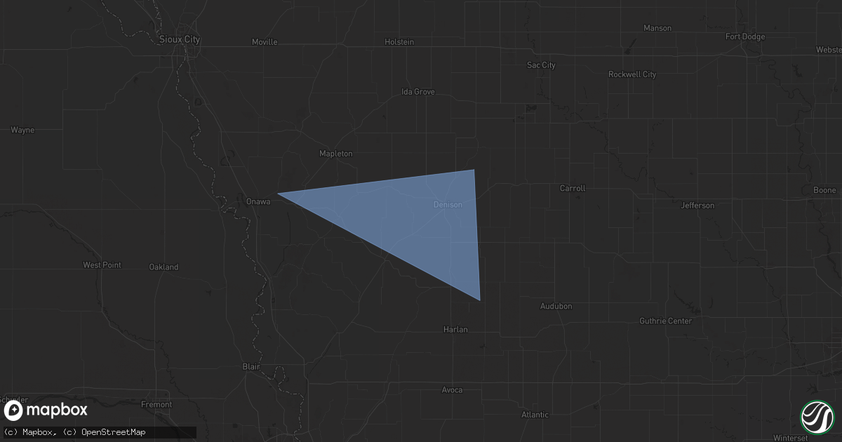 Hail map in Arion, IA on August 9, 2025