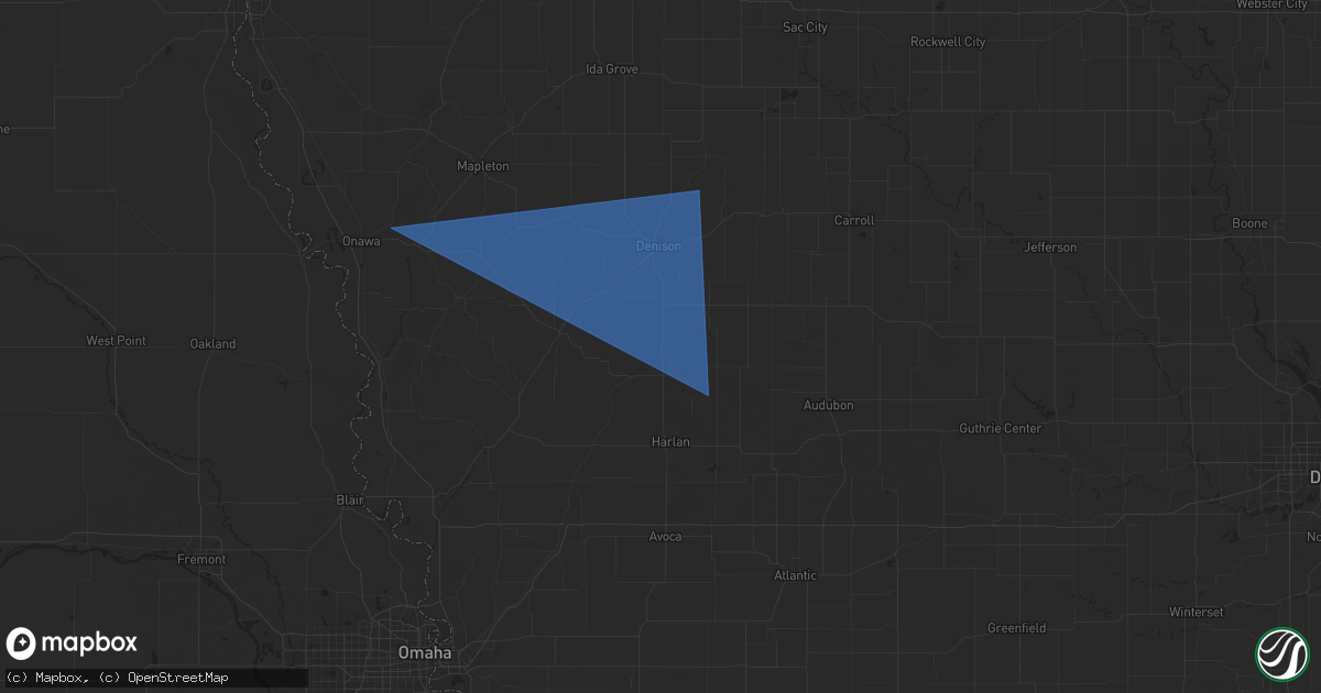 Hail map in Defiance, IA on August 9, 2025