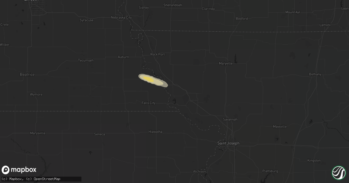 Hail map in Craig, MO on August 9, 2026