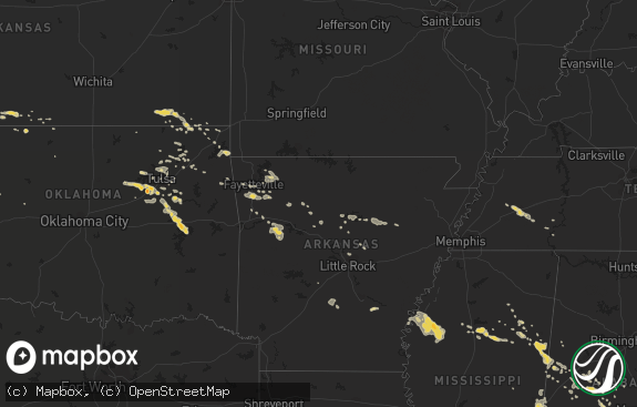 Hail map preview on 08-10-2011