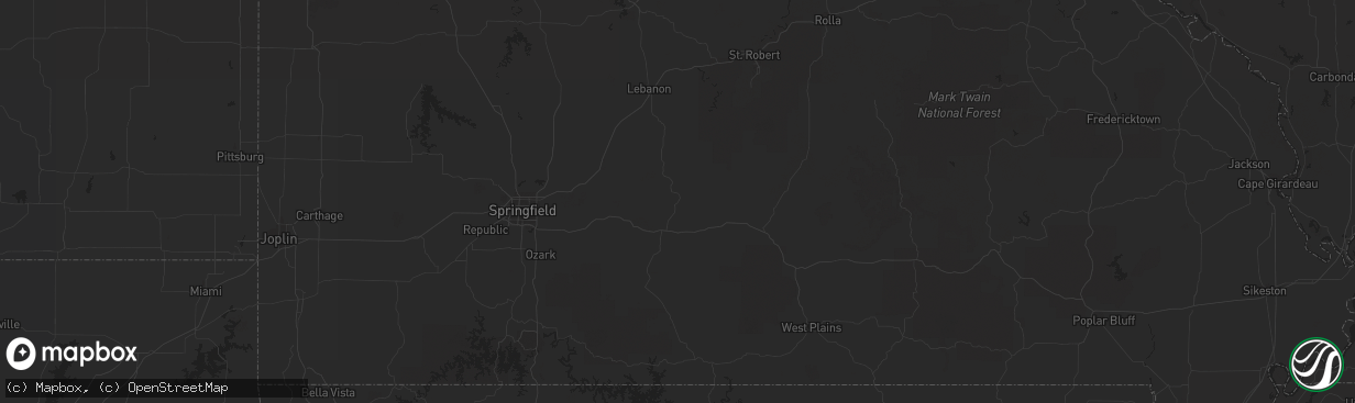 Hail map in Custer, SD on August 10, 2012