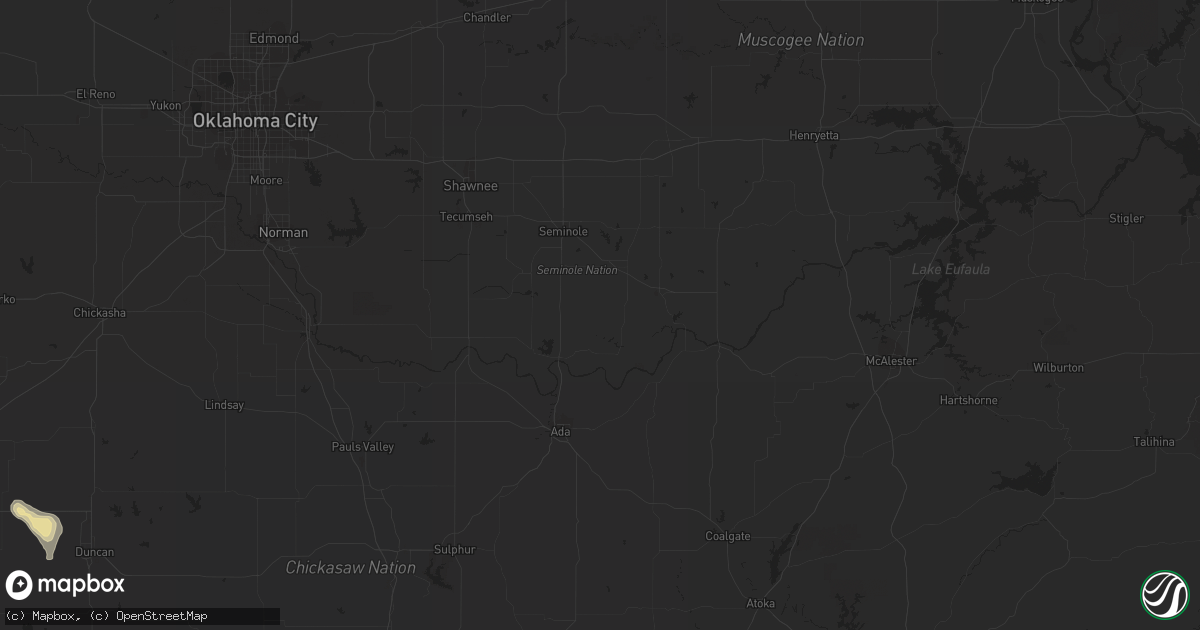 Hail map in Oxford, AR on August 10, 2014