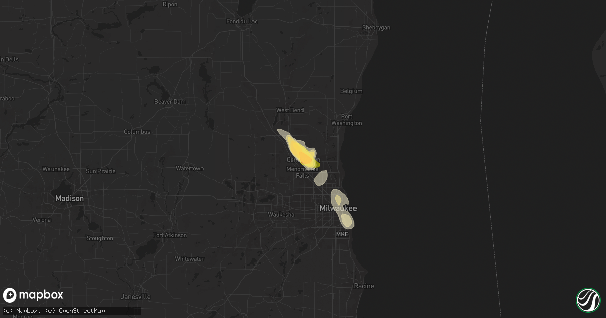 Hail map in Germantown, WI on August 10, 2015