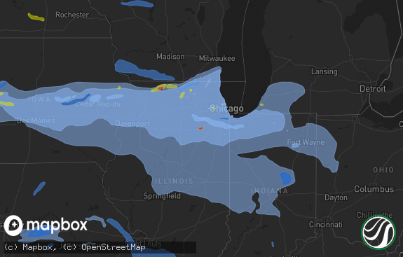 Hail map preview on 08-10-2020