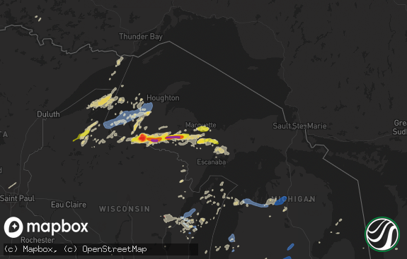 Hail map preview on 08-10-2021