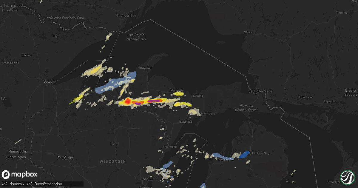 Hail map on August 10, 2021