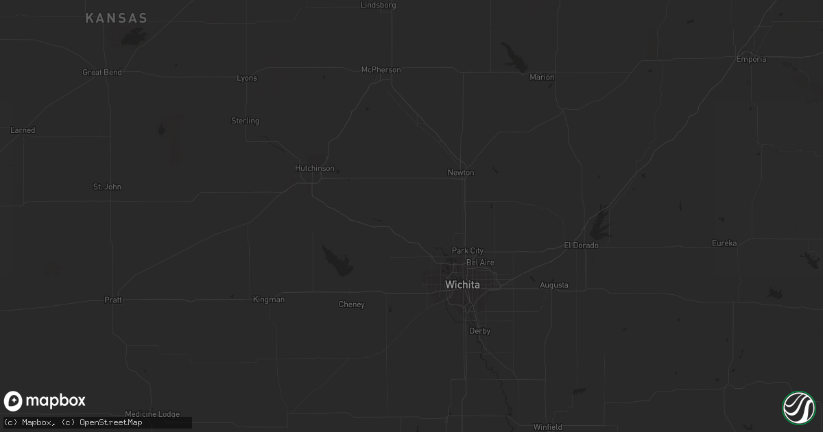 Hail map in Houston, TX on August 10, 2022