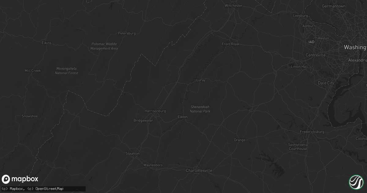 Hail map in Buffalo, NY on August 10, 2023