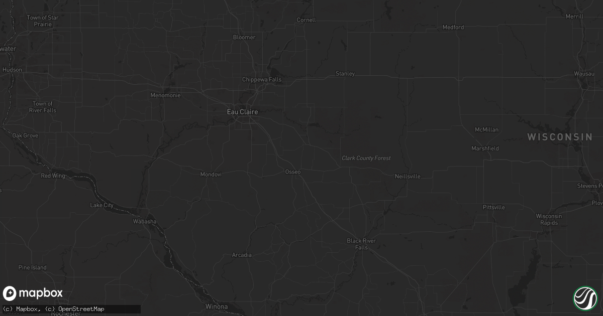 Hail map in Conde, SD on August 10, 2023