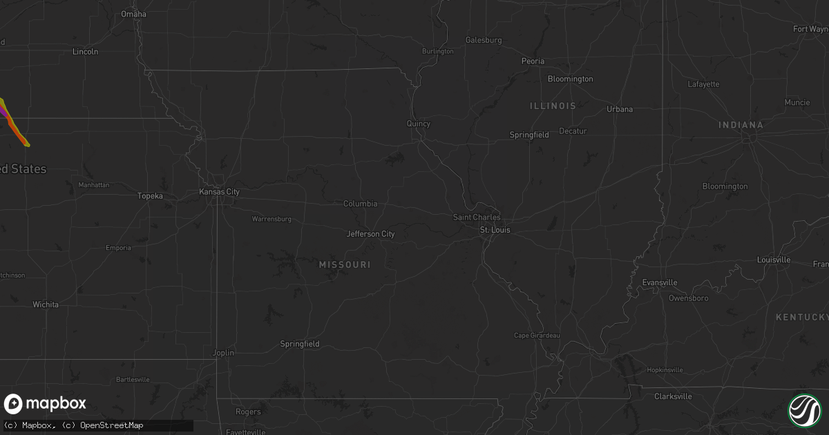 Hail map in Florida on August 10, 2023