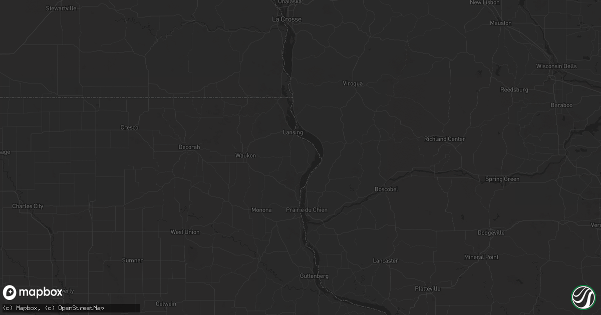 Hail map in Henry, SD on August 10, 2023