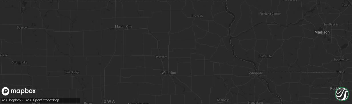 Hail map in Livermore, CO on August 10, 2023