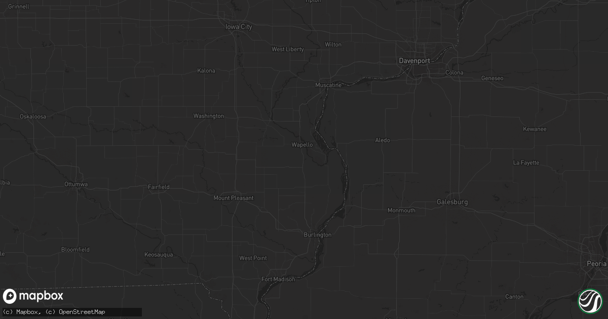 Hail map in Waubay, SD on August 10, 2023