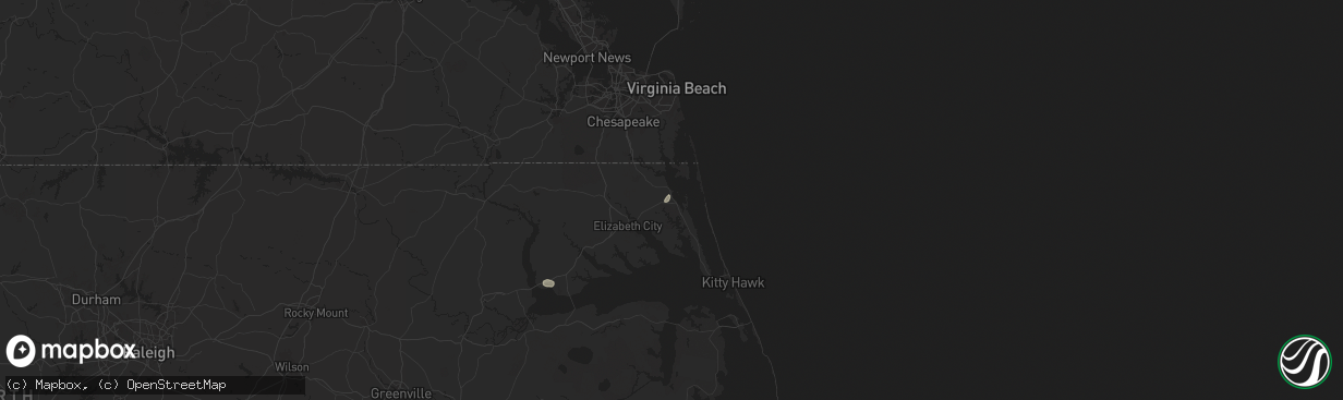 Hail map in Maple, NC on August 10, 2024