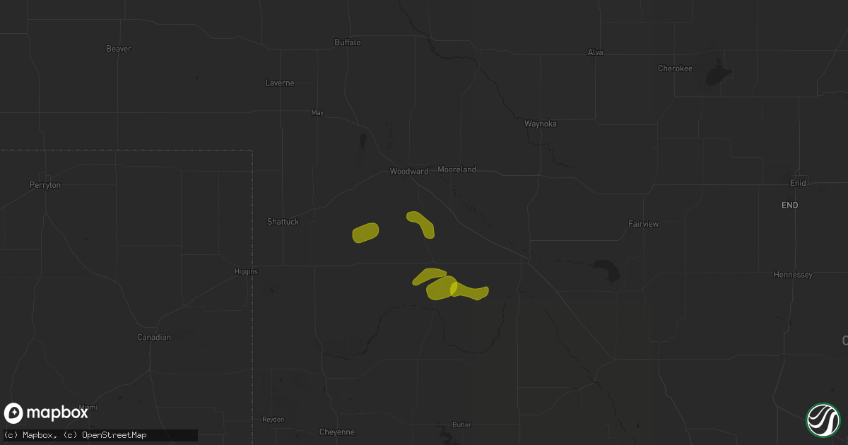 Hail map in Sharon, OK on August 10, 2024