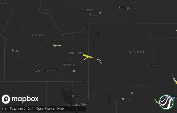 Hail map preview on 08-10-2024