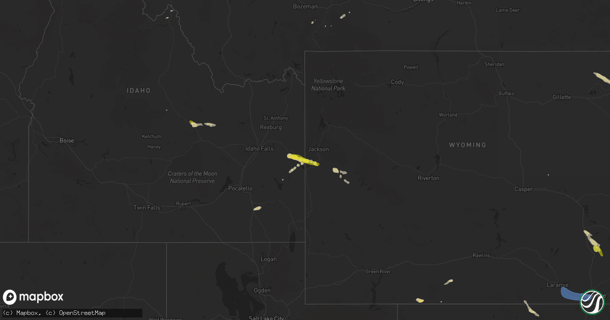 Hail map on August 10, 2024