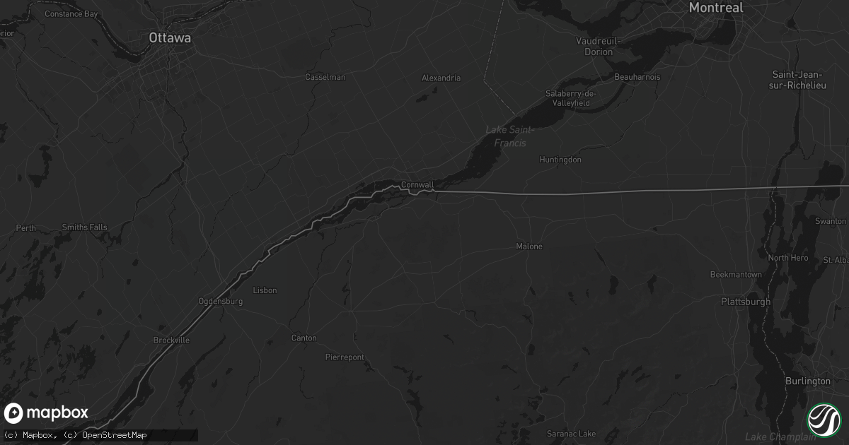 Hail map in Helena, NY on August 10, 2026