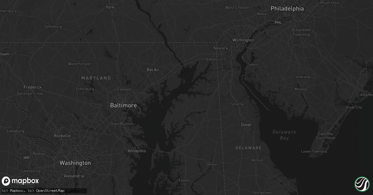 Hail map in Still Pond, MD on August 10, 2026