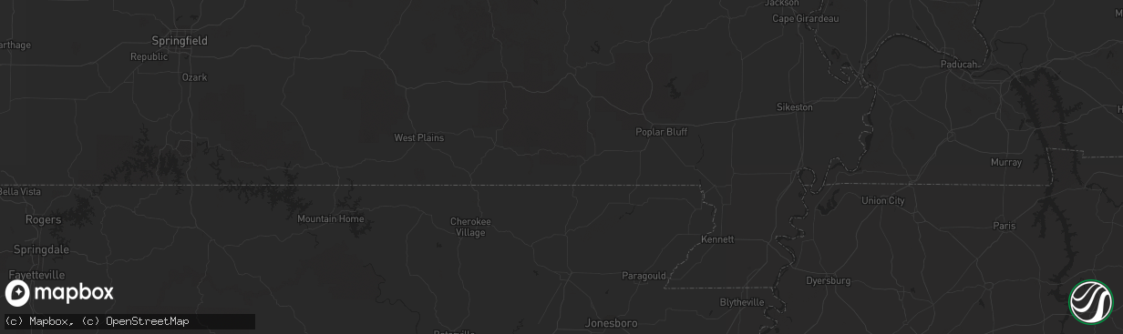 Hail map in Charlotte, NC on August 11, 2011