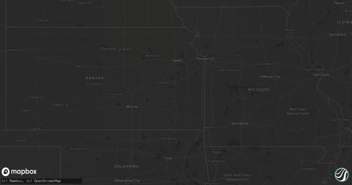 Hail map on August 11, 2012