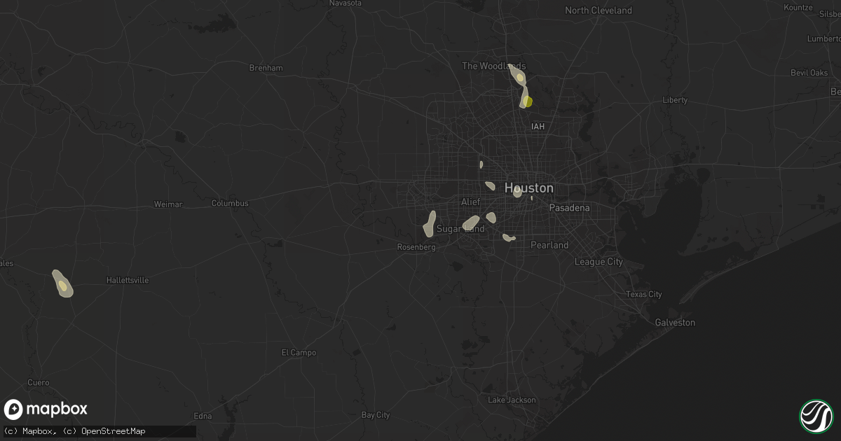 Hail map in Richmond, TX on August 11, 2014