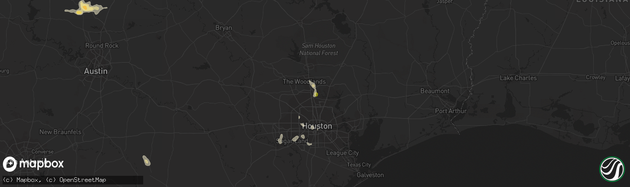 Hail map in Spring, TX on August 11, 2014