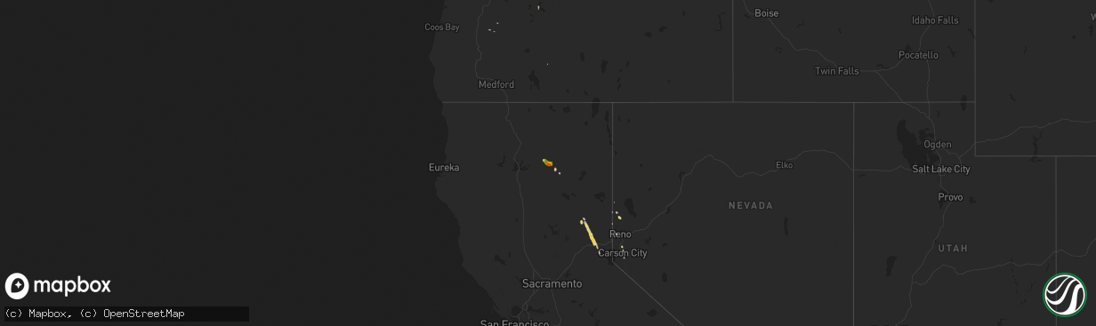 Hail map on August 11, 2014