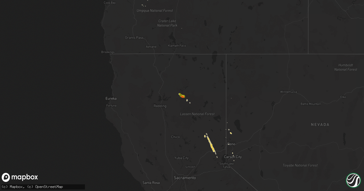 Hail map on August 11, 2014