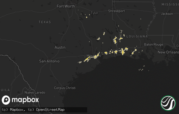 Hail map preview on 08-11-2015