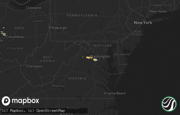 Hail map preview on 08-11-2017