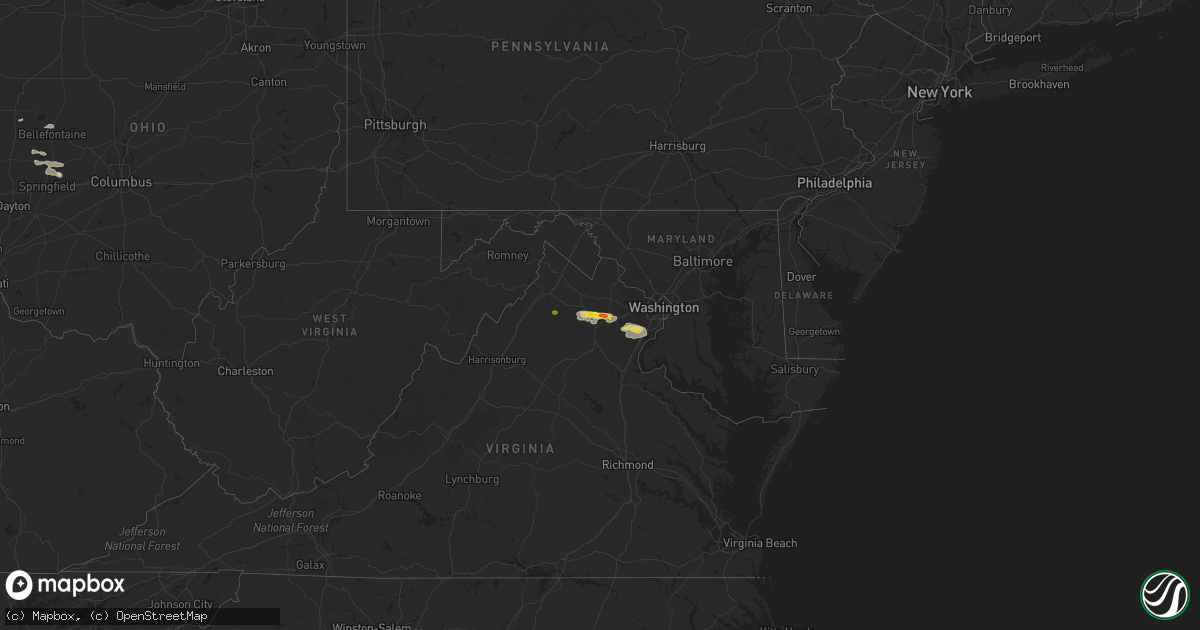 Hail map on August 11, 2017