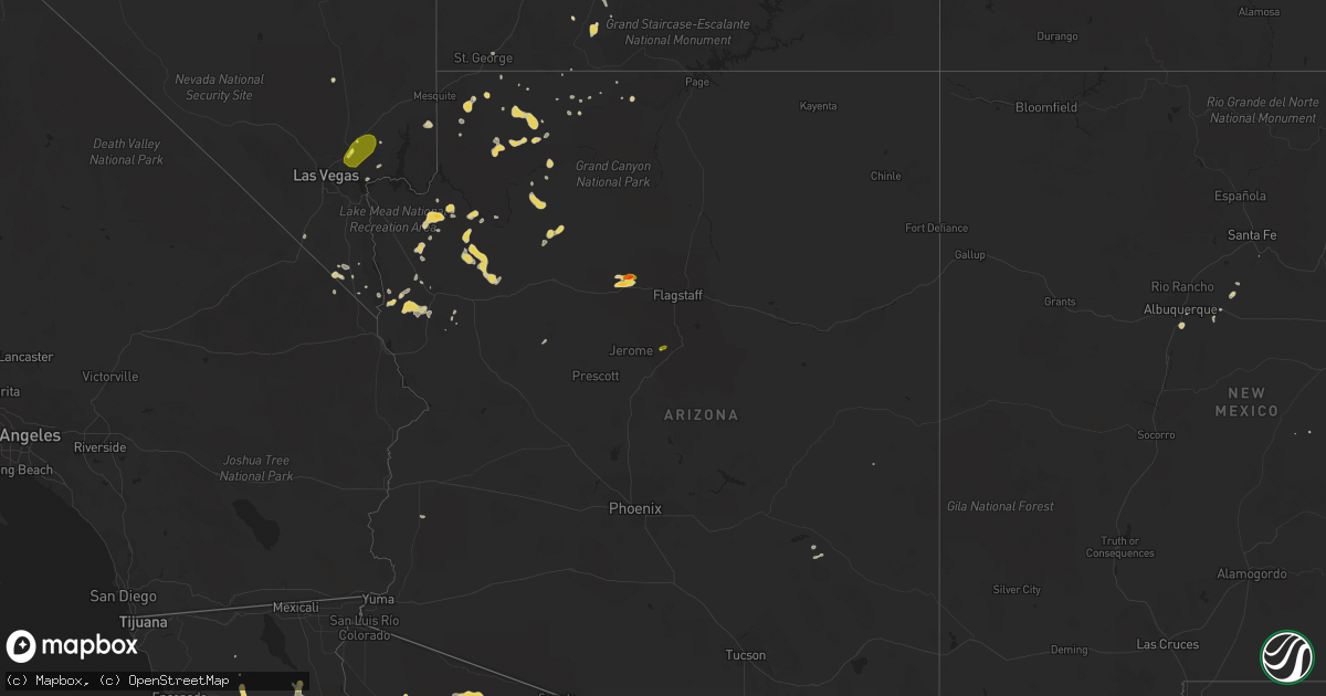 Hail map on August 11, 2018