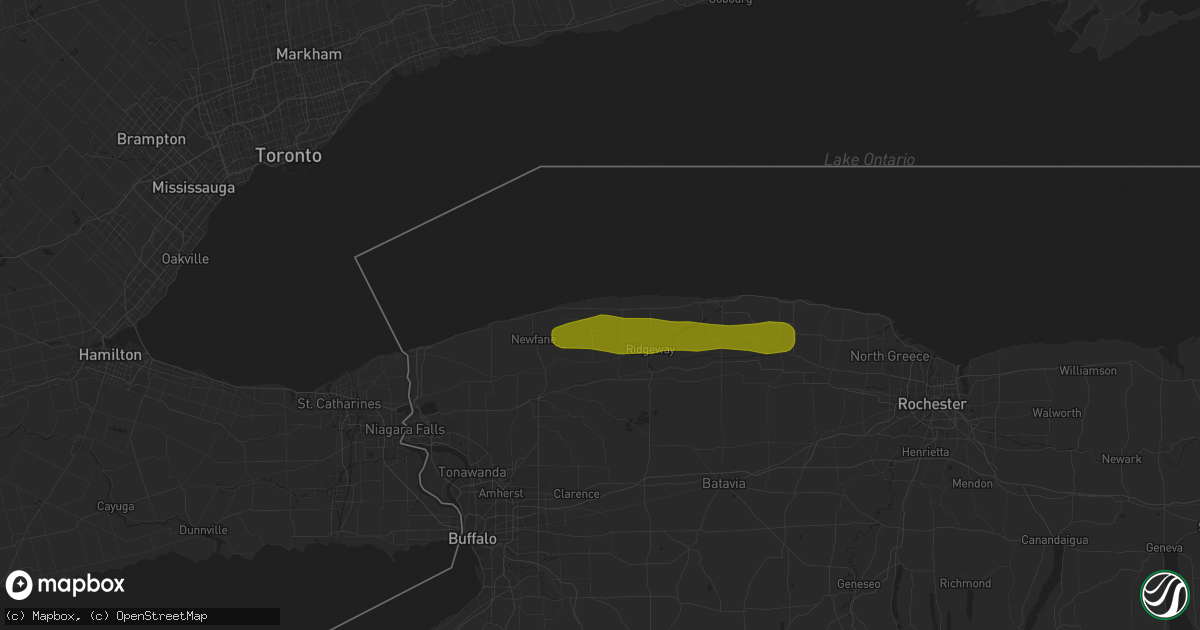 Hail map in Barker, NY on August 11, 2024