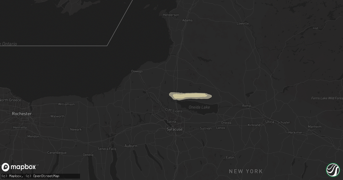 Hail map in Central Square, NY on August 11, 2024