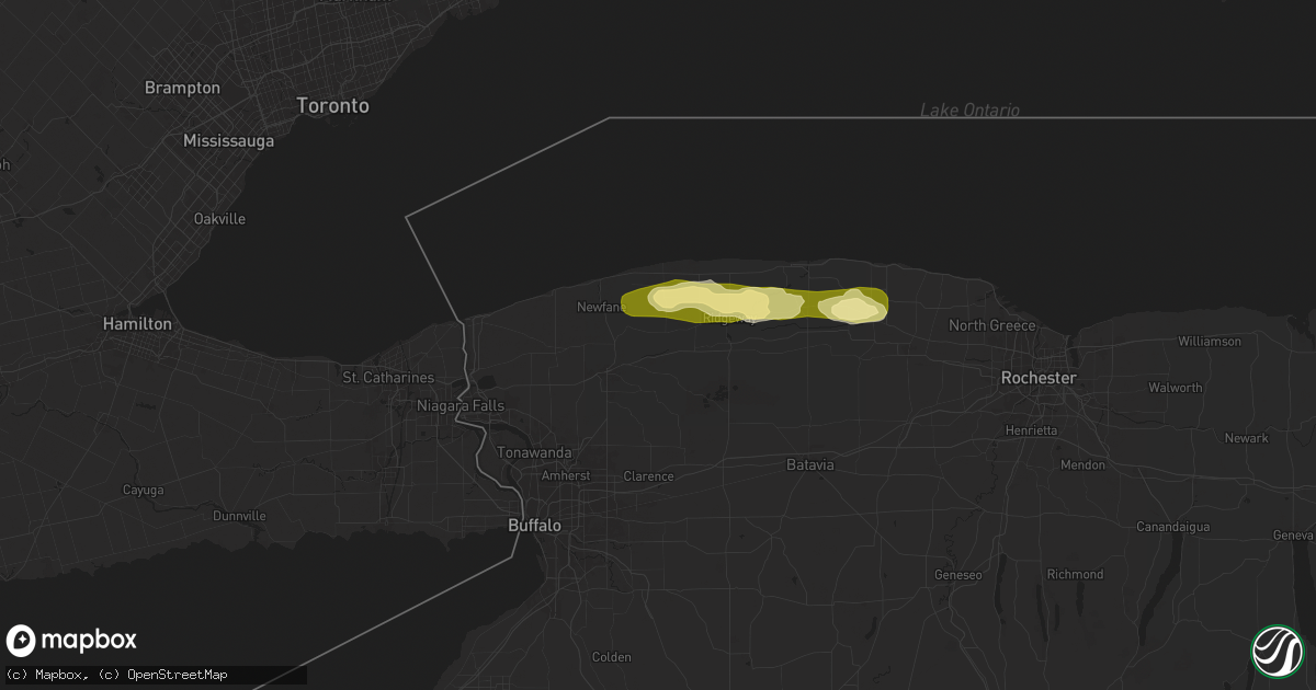 Hail map in Gasport, NY on August 11, 2024