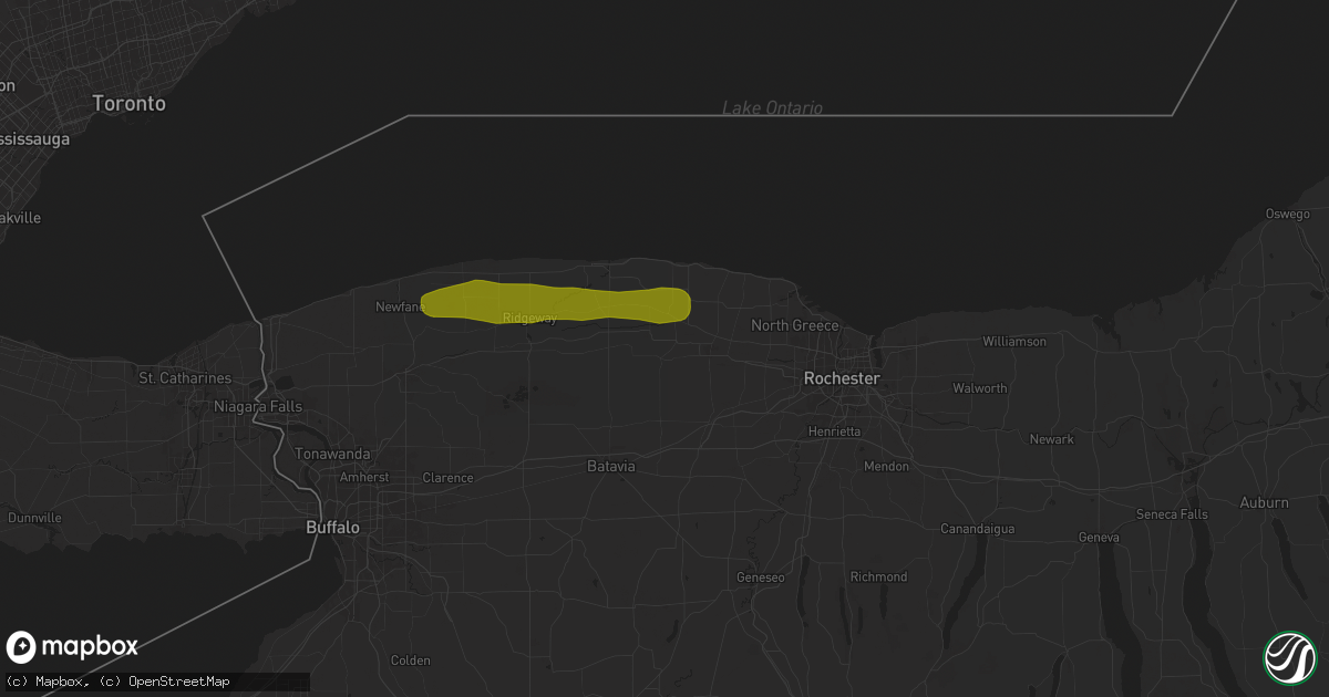 Hail map in Holley, NY on August 11, 2024