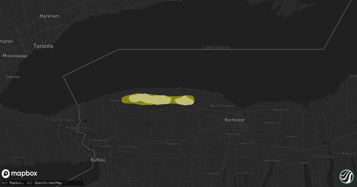 Hail map in Kent, NY on August 11, 2024